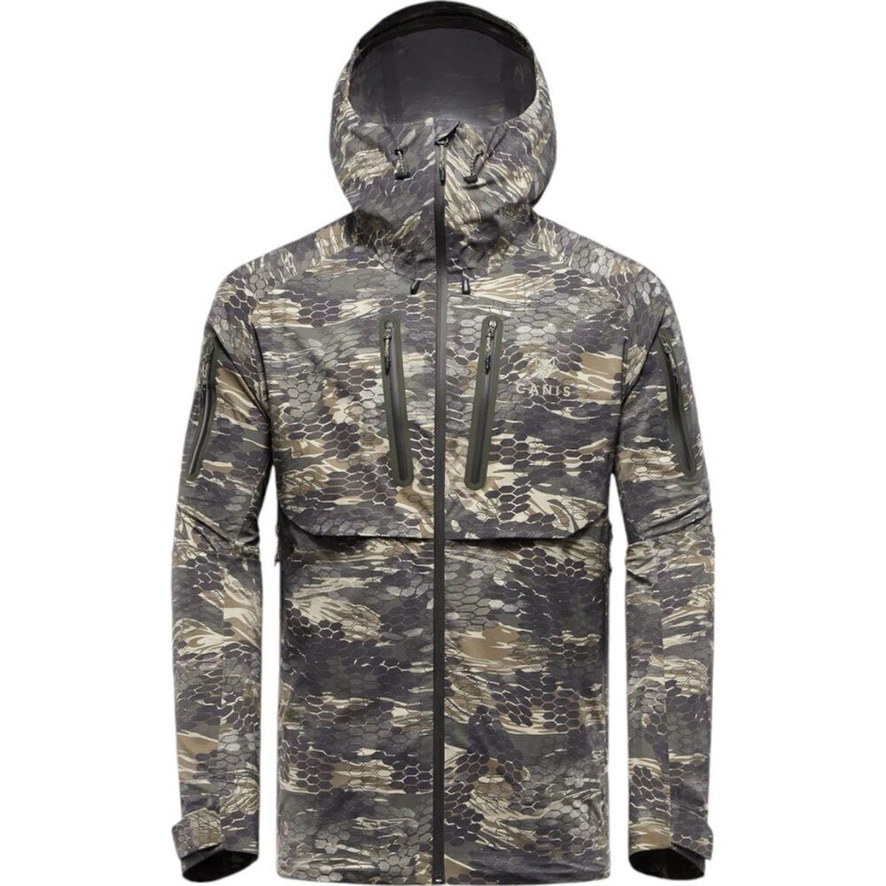 CANIS Men's Nunavut Waterproof Rain Jacket Alpha Camo XXL